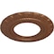 Ekena Millwork Claremont Ceiling Medallion (Fits Canopies up to 5 5/8"), 9"OD x 4 1/2"ID x 1/2"P, Polished Copper CM09CLPOS - alternate 3